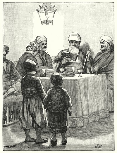 Modern Yahudilerin Fısıh Bayramı (lito) by Henry Andrew Harper