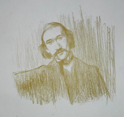 Andre Gide (1861-1942) 1901 (lito) by Henry Bataille