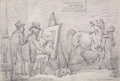Sanatçılar Stüdyosu by Henry Bernard Chalon