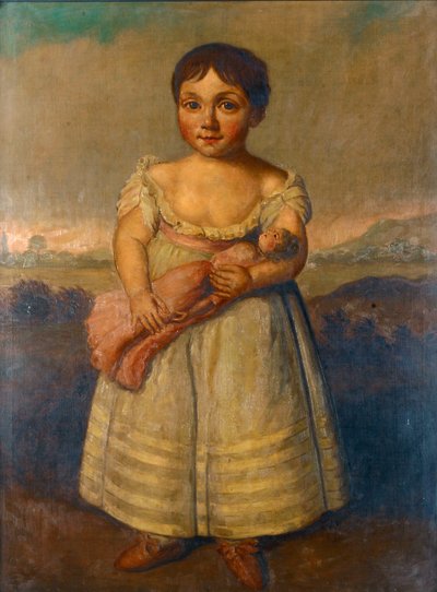 Horatia Nelson (1801-1881), yaklaşık 1806 (tuval üzerine yağlıboya) by Henry Bone