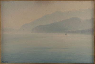 Sorrento Sahili, mavi ve gümüş by Henry Brokman-Knudsen