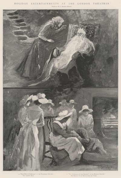 Londra Tiyatrolarında Tatil Eğlenceleri by Henry Charles Seppings Wright