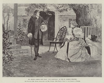 Bay Henry James'in Yeni Oyunu, Guy Domville, St James's Theatre'da by Henry Charles Seppings Wright