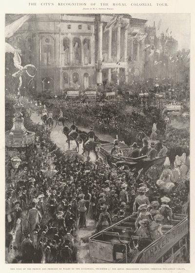 Şehrin Kraliyet Sömürge Turunu Tanınması by Henry Charles Seppings Wright