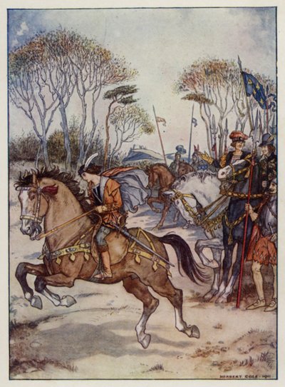 Güzel bir binicilik sergisi (renkli lito) by Henry Cole