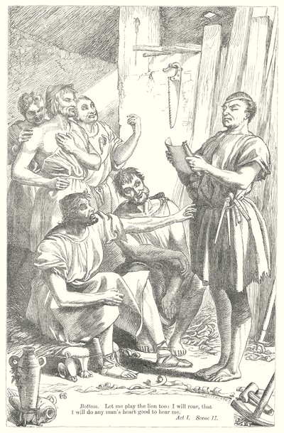 Bir Yaz Gecesi Rüyası (gravür) by Henry Courtney (after) Selous