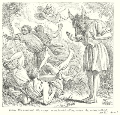 Bir Yaz Gecesi Rüyası (gravür) by Henry Courtney (after) Selous