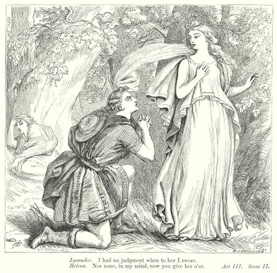 Bir Yaz Gecesi Rüyası (gravür) by Henry Courtney (after) Selous