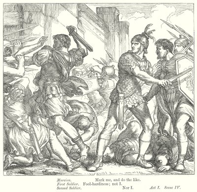 Coriolanus (gravür) by Henry Courtney (after) Selous