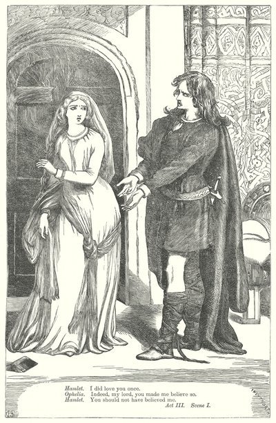 Hamlet (gravür) by Henry Courtney (after) Selous