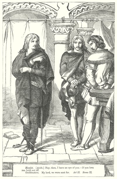 Hamlet (gravür) by Henry Courtney (after) Selous