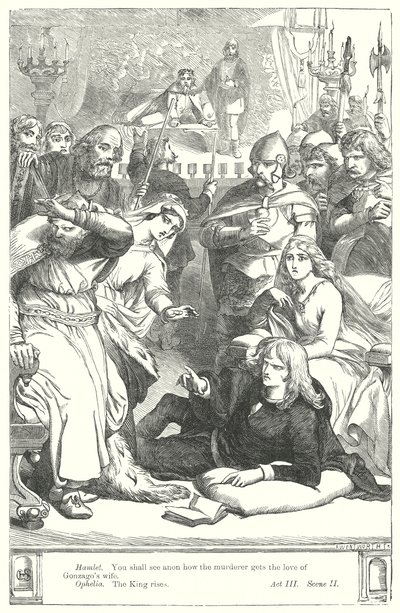 Hamlet (gravür) by Henry Courtney (after) Selous