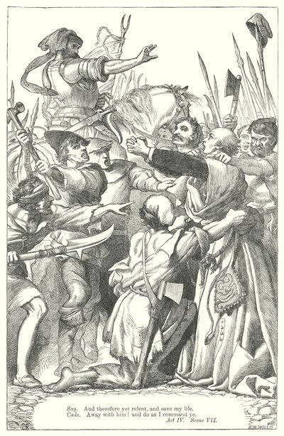 Kral 6. Henry Bölüm II (gravür) by Henry Courtney (after) Selous