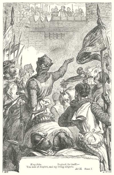 Kral John (gravür) by Henry Courtney (after) Selous