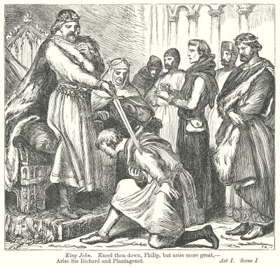 Kral John (gravür) by Henry Courtney (after) Selous