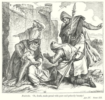 Kral John (gravür) by Henry Courtney (after) Selous