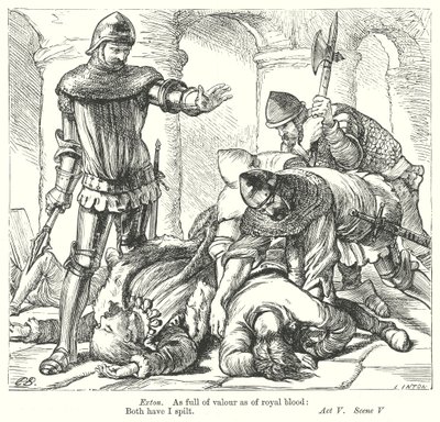 Kral 2. Richard (gravür) by Henry Courtney (after) Selous