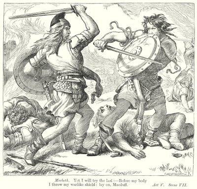 Macbeth (gravür) by Henry Courtney (after) Selous