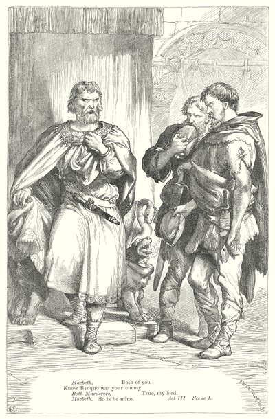 Macbeth (gravür) by Henry Courtney (after) Selous