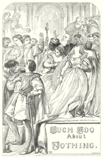 Much Ado About Nothing (gravür) by Henry Courtney (after) Selous
