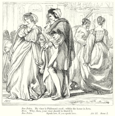 Much Ado About Nothing (gravür) by Henry Courtney (after) Selous