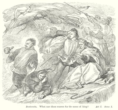 The Tempest (gravür) by Henry Courtney (after) Selous