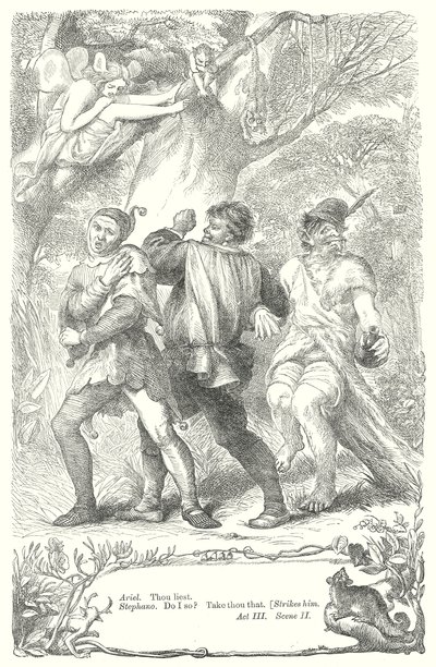 The Tempest (gravür) by Henry Courtney (after) Selous