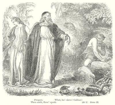 The Tempest (gravür) by Henry Courtney (after) Selous