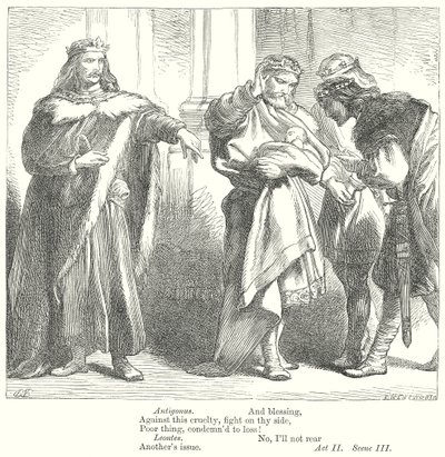 Kış Masalı (gravür) by Henry Courtney (after) Selous