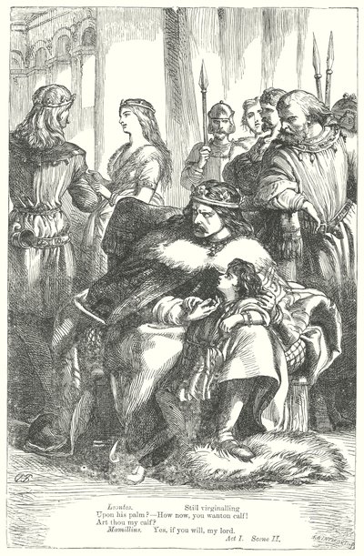 Kış Masalı (gravür) by Henry Courtney (after) Selous