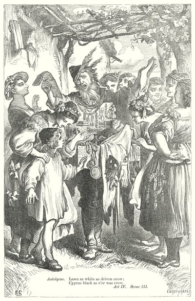 Kış Masalı (gravür) by Henry Courtney (after) Selous