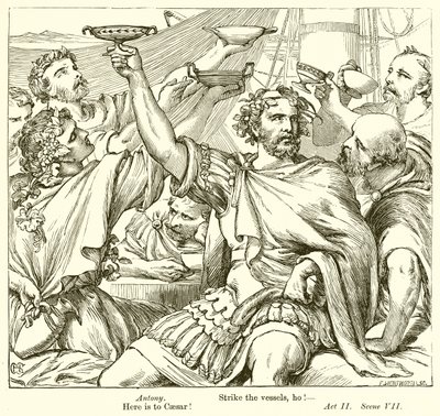 Antonius ve Kleopatra by Henry Courtney Selous