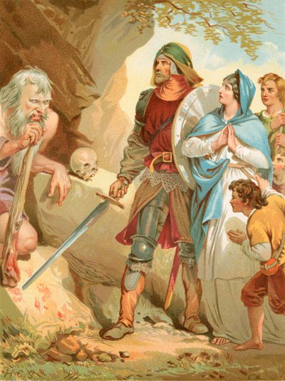 Dev Maul Hacıların yolunu kesiyor by Henry Courtney Selous