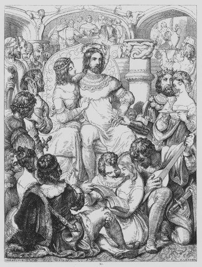 John Milton, L? Allegro by Henry Courtney after Selous