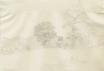 Eccleshall Köyü: karakalem, nd [1788-1855] (çizim) by Henry Curzon Allport