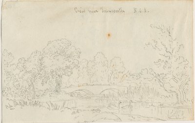 Tamworth - Köprü: karakalem, nd [1788-1855] by Henry Curzon Allport