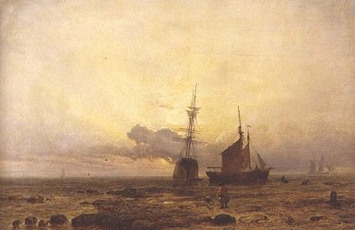 Sahil Manzarası, Akşam by Henry Dawson