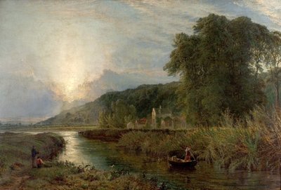 Kralın Değirmeni, Donington Kalesi, Leicestershire, 1862 by Henry Dawson