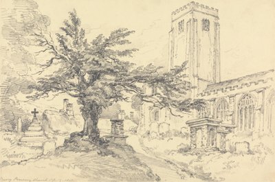 Berry Pomeroy Kilisesi by Henry Edridge