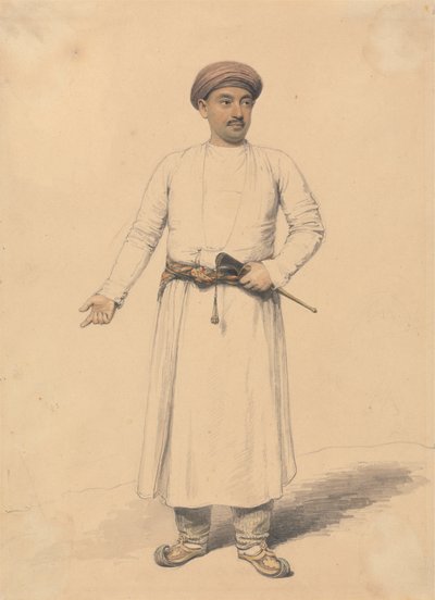 Hintli Bir Prensin Portresi by Henry Edridge