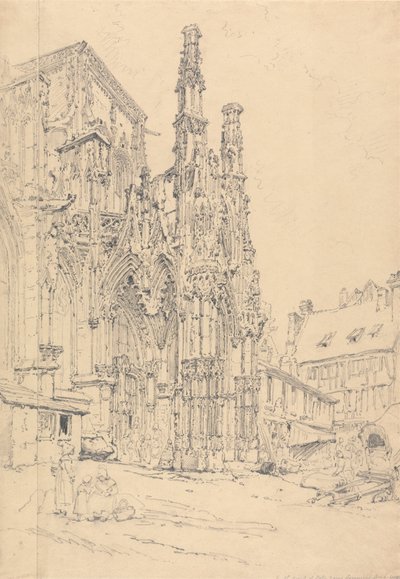 Notre Dame'ın Güney Sundurması, Louviers by Henry Edridge