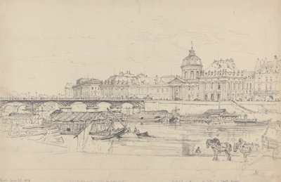 Darphane, Pont des Arts ve Institut de France, Paris by Henry Edridge