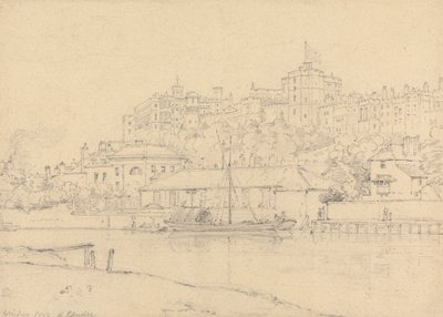 Brocas'tan Windsor Kalesi by Henry Edridge
