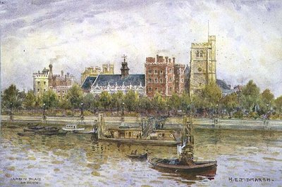 Lambeth Sarayı ve Kilisesi by Henry Edward Tidmarsh