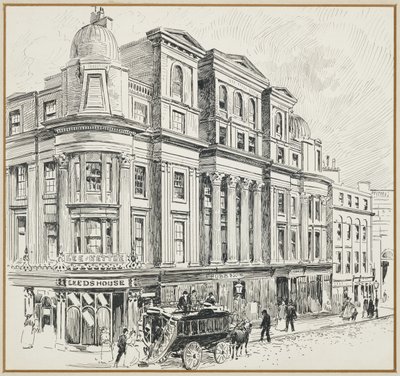 Neall's Buildings, Market Street, şimdiki Royal Exchange'in bulunduğu yer by Henry Edward Tidmarsh