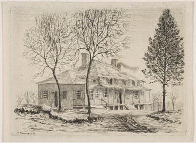 Eski New York Manzaralarından Somerindyck Evi, 1870. by Henry Farrer