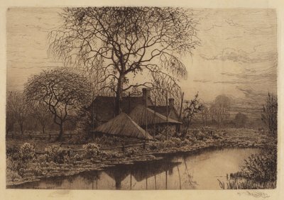 İsimsiz (Çiftlik Evi, Long Island) by Henry Farrer