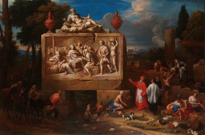 St Charles Borromeo ile fantezi manzara Saint Charles Borromeo ile Fantezi Manzara by Henry Ferguson