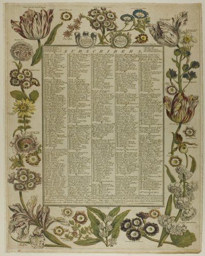 On İki Aylık Çiçeklerden Başlık Sayfası by Henry Fletcher