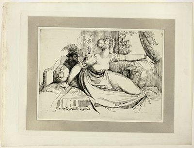 Pencere Önünde Oturan Bir Kadın (“Akşam Her Şeyi Getirirsin”), Numuneler Polyautography